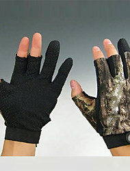 cheap -Gloves Fishing Gloves Fingerless Gloves Bait Casting Anti-Slip Windproof Wearproof Cloth Nylon Fall Winter Spring Unisex