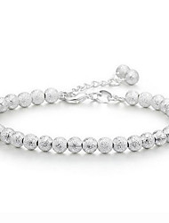 cheap -Women&#039;s Chain Bracelet Charm Bracelet Beads Ball Unique Design Fashion Bracelet Jewelry Silver For Wedding Gift