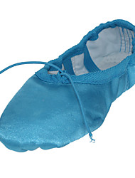 cheap -Girls&#039; Ballet Shoes Indoor Flat Bowknot Flat Heel Green Fuchsia Blue Gore Elastic Band Slip-on Kid&#039;s / Silk