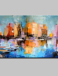 cheap -Oil Painting Handmade Hand Painted Wall Art Abstract Architecture Landscape Home Decoration Décor Stretched Frame Ready to Hang