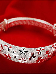 cheap -Women&#039;s Bracelet Bangles Ladies Asian Fashion Italian Sterling Silver Bracelet Jewelry Silver For Christmas Gifts