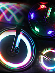 cheap -LED Bike Light Valve Cap Flashing Lights Wheel Lights Mountain Bike MTB Bicycle Cycling Waterproof Multiple Modes Battery Cycling / Bike / IPX-4