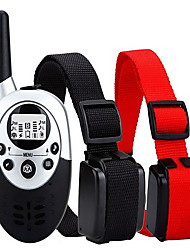 cheap -Bark Collar Dog Training Collars Waterproof Anti Bark Remote Control Shock / Vibration Solid Colored Nylon Black / Red