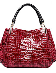 cheap -Women&#039;s Handbags Satchel Top Handle Bag PU Leather Crocodile Formal Office &amp; Career Black Dark Red Dark Blue