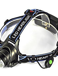 cheap -Headlamps 5000 lm LED Emitters 1 Mode Camping / Hiking / Caving Cycling / Bike Hunting