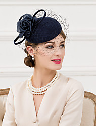 cheap -Women&#039;s Wool / Silk / Net Headpiece-Wedding / Special Occasion / Casual Fascinators / Hats 1 Piece