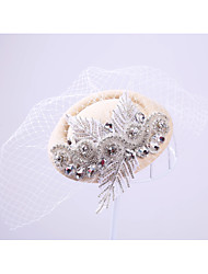 cheap -Lace Rhinestone Net Fascinators Headpiece Classical Feminine Style