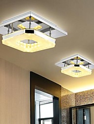 cheap -1-Light 22(8.8&quot;) LED Flush Mount Lights Metal Electroplated Modern Contemporary 90-240V