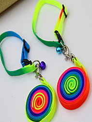 cheap -Dog Leash Adjustable / Retractable Solid Colored Nylon Rainbow