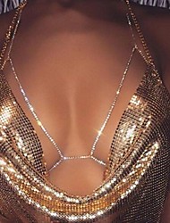 cheap -Body Chain Ladies Fashion Women&#039;s Body Jewelry For Sports Synthetic Diamond Alloy Silver Gold