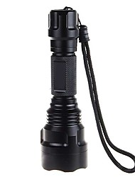 cheap -LED Flashlights / Torch Waterproof 600 lm LED 1 Emitters 5 Mode Waterproof Camping / Hiking / Caving Everyday Use Cycling / Bike / Aluminum Alloy / IPX-4