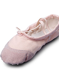 cheap -Women&#039;s Ballet Shoes Indoor Flat Flat Heel White Black Pink Gore Elastic Band Slip-on