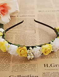 cheap -Foam Headbands / Flowers / Wreaths with 1 Piece Wedding / Special Occasion / Outdoor Headpiece