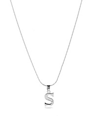 cheap -Pendant Necklace For Men&#039;s Women&#039;s AAA Cubic Zirconia Wedding Anniversary Gift Zircon Copper Logo Alphabet Shape