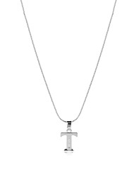 cheap -Pendant Necklace For Men&#039;s Women&#039;s AAA Cubic Zirconia Wedding Anniversary Gift Zircon Copper Logo Alphabet Shape