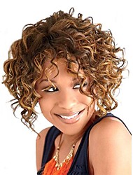 cheap -Brown Wigs for Women Synthetic Wig Curly Curly Wig Short Medium Auburn#30 Synthetic Hair Women&#039;s Ombre