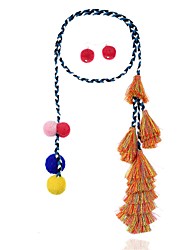 cheap -Stud Earrings Pendant Necklace For Women&#039;s Party School Daily Flannelette Alloy Heart