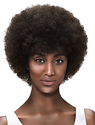 cheap -Synthetic Wig Afro Afro Wig Short Natural Black Dark Brown / Medium Auburn Synthetic Hair Women&#039;s African American Wig Black
