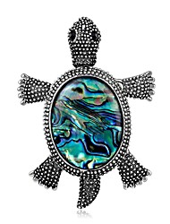 cheap -Men&#039;s Women&#039;s Brooches Rhinestone Animal Design Natural Rhinestone Alloy Animal Shape Turtle Jewelry For Engagement Casual