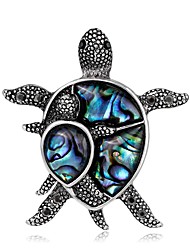 cheap -Men&#039;s Women&#039;s Brooches Rhinestone Animal Design Natural Rhinestone Alloy Animal Shape Turtle Jewelry For Party Christmas