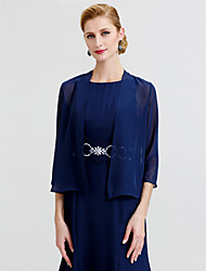 cheap -3/4 Length Sleeve Coats / Jackets Chiffon Wedding / Party / Evening Women&#039;s Wrap With