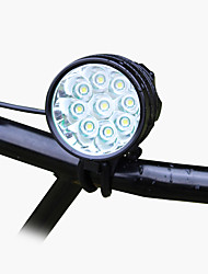 cheap -6265 LED Light 9000 lm LED LED 7 Emitters 3 Mode Easy Carrying Cycling / Bike Black