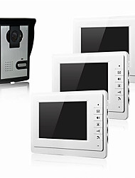 cheap -Wired Photographed / Multifamily video doorbell 7 inch Hands-free 800*480 Pixel One to Three video doorphone