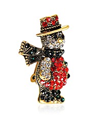 cheap -Women&#039;s Brooches AAA Cubic Zirconia Metallic Cartoon Colorful Zircon Alloy Irregular Jewelry For Christmas Prom