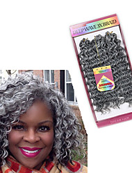 cheap -Crochet Hair Braids Deep Wave Box Braids Synthetic Hair Short Braiding Hair 3pcs / pack
