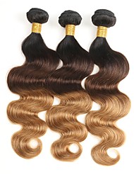 Ombre Hair Weaves Hair Bulk Curly Human Hair 8 Inch Hair