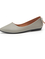cheap -Women&#039;s Loafers &amp; Slip-Ons Beading Flat Heel Round Toe Basic Comfort Denim Fall Gray Pink Brown