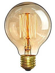 cheap -1pc 40W E26/E27 G80 Warm White 2200-2700 K Retro Dimmable Decorative Incandescent Vintage Edison Light Bulb 220-240V