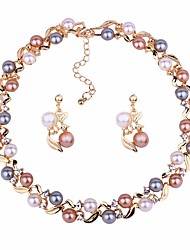 cheap -Jewelry Set Drop Earrings For Women&#039;s Daily Ceremony Alloy Ball / Choker Necklace