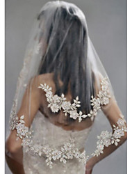 two tier bridal veil