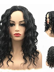 cheap -Synthetic Wig Curly Middle Part Wig Long Black / Blonde Synthetic Hair Women&#039;s African American Wig For Black Women Black StrongBeauty