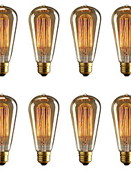 cheap -8 pcs E27 40W ST64 Dimmable Edison Decorative Bulb Warm White AC220V/AC110V