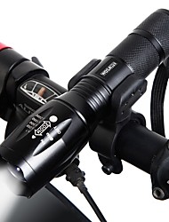 cheap -Dual LED Bike Light LED Flashlights / Torch Front Bike Light Bicycle Cycling 360° Rotation Multiple Modes Super Bright Portable 18650 1000 lm Chargeable 18650 lithium battery White Camping / Hiking