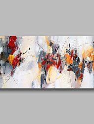 cheap -Oil Painting 100% Handmade Hand Painted Wall Art On Canvas Colorful Abstract Line Modern Style Home Decoration Decor Rolled Canvas With Stretched Frame 60*90cm