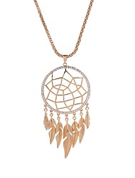 cheap -1pc Pendant Necklace For Women&#039;s Crystal School Practice Chrome Hollow Out Plaited Wrap