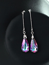 cheap -1 Pair Drop Earrings Dangle Earrings For Women&#039;s Crystal Citrine Ceremony Date Austria Crystal Alloy Stylish Long Link / Chain Drop Teardrop Mood