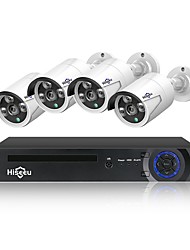 cheap -Hiseeu® 4CH 1080P 48V POE NVR Kit CCTV System 2MP Outdoor IP66 Metal IP Camera waterproof P2P Home Security Surveillance Kit