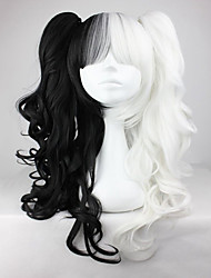 black n white wig