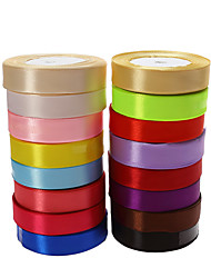 cheap -Solid Colored Satin Wedding Ribbons Piece/Set Satin Ribbon Decorate favor holder / Decorate gift box