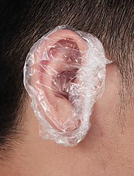 cheap -100Pcs Disposable Ear Caps Waterproof Earmuffs Shower Hair Coloring Dye Ear Protector Cover Shield Barber Tool