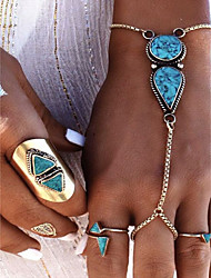 cheap -Women&#039;s Ring Bracelet / Slave bracelet Vintage Style Slaves Of Gold Ladies Artistic Resin Bracelet Jewelry Turquoise For Carnival Bar Cosplay Costumes