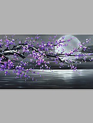 cheap -Oil Painting Hand Painted Abstract Floral Botanical Modern Rolled Canvas Rolled Without Frame