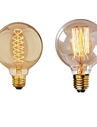 cheap -2pcs 40 W E26 / E27 G95 Warm White 2200-2700 k Retro / Dimmable / Decorative Incandescent Vintage Edison Light Bulb 220-240 V