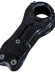 cheap -31.8 mm Bike Stem 6 degree 80/90/10/110/120 mm Carbon Fiber Lightweight High Strength Easy to Install for Cycling Bicycle 3K Glossy