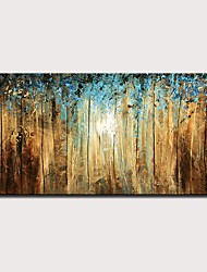 cheap -Oil Painting Hand Painted Horizontal Abstract Landscape Modern Rolled Canvas (No Frame)