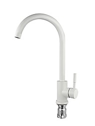 cheap -Stainless Steel Kitchen Faucet,Nickel Brushed Free Standing Single Handle One Hole Standard Spout High Arc 360° Rotatable Bathroom Sink Faucet with Hot and Cold Water Switch
